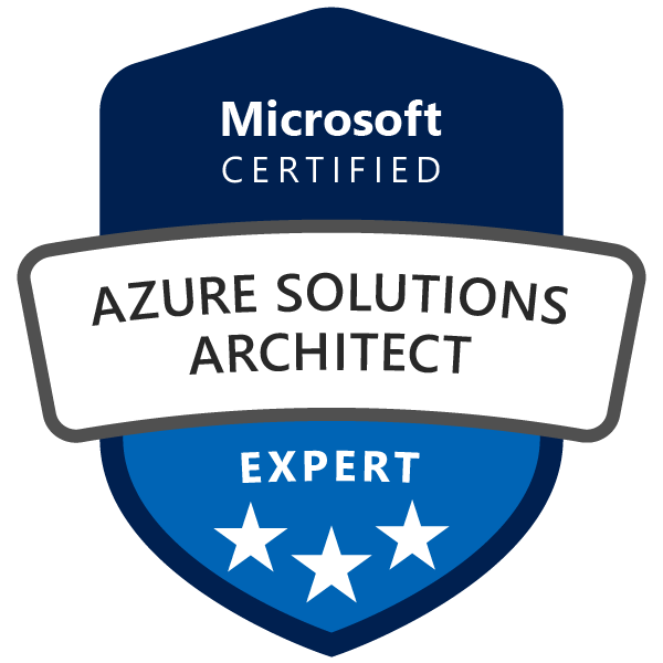 Badge Microsoft : Azure Solutions Architect Expert