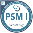 Badge certification PSM I Scrum.org